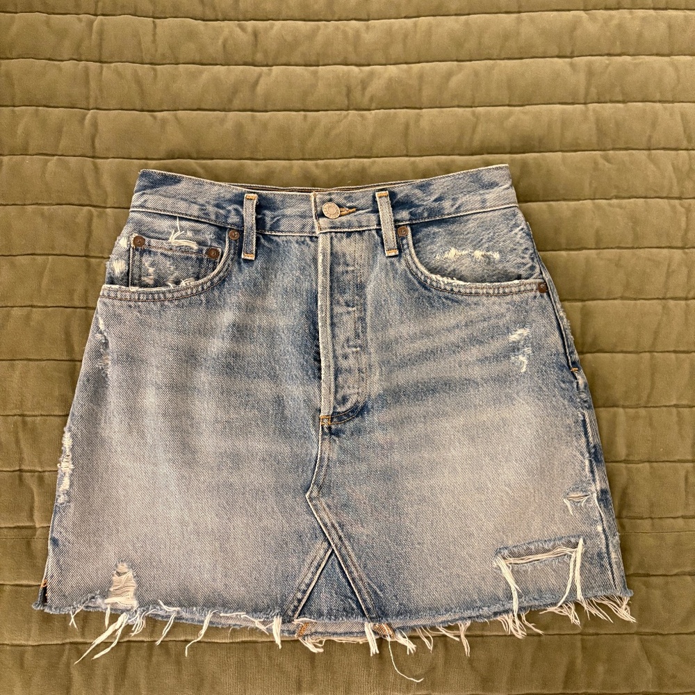 Agolde Denim Mini Skirt